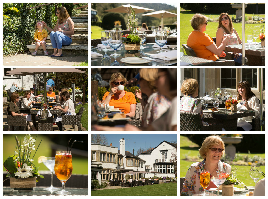 Terrace Time at Emlyn Restaurant, At the Foot of Box Hill, Dorking